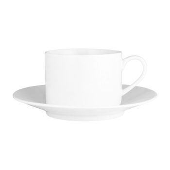 Wilkie Brothers New Bone Porcelain Straight Cup & Saucer 250ml