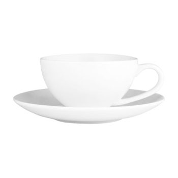 Wilkie Brothers New Bone Porcelain Coupe Cup & Saucer 250ml