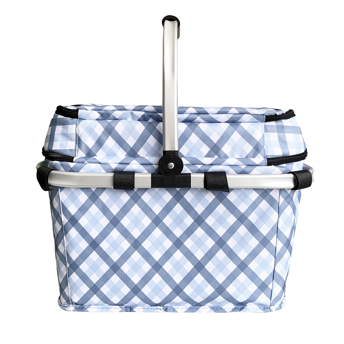 Sachi 4 Person Insulated Picnic Basket Gingham Chef's Complements