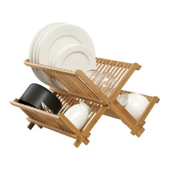 LTW Bamboo 2-Tier Dish Drainer