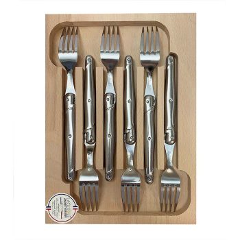 André Verdier Laguiole Debutant Fork Set of 6 Stainless Steel