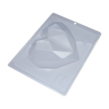 BWB Large Geo Heart Chocolate Mould