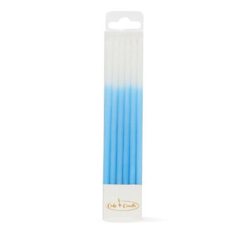 Cake & Candle Ombre Cake Candles Blue Pack of 12