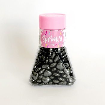 Sprink'd Hearts Black 12mm 110g