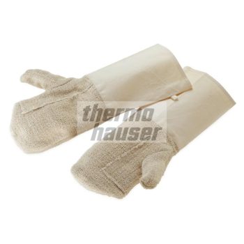 Thermo Hauser Cotton Oven Gloves with Long Cuffs Pair