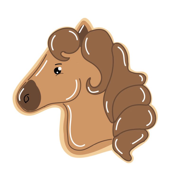 CKIE44 COO KIE HORSE COOKIE CUTTER 3