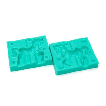 Carousel Horse Silicone Mould Set of 2