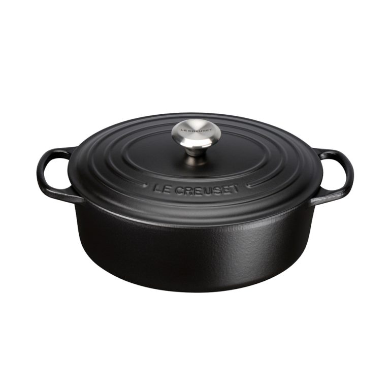 Le Creuset Cast Iron Casserole 27cm Satin Black