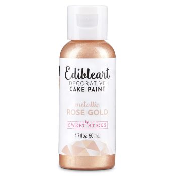 Sweet Sticks Edibleart Paint Metallic Rose Gold 50ml