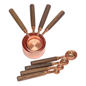 Copper Measuring Cups & Spoon Set of 8