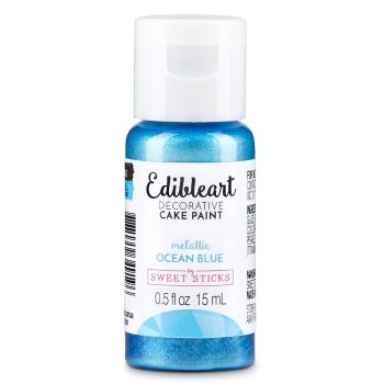 Sweet Sticks Edibleart Paint Metallic Ocean Blue 15ml