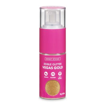 Sweet Sticks Edible Glitter Pump Vegas Gold 10g
