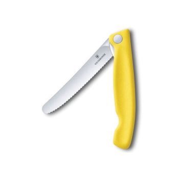 Victorinox Swiss Classic Foldable Serrated Paring Knife Yellow