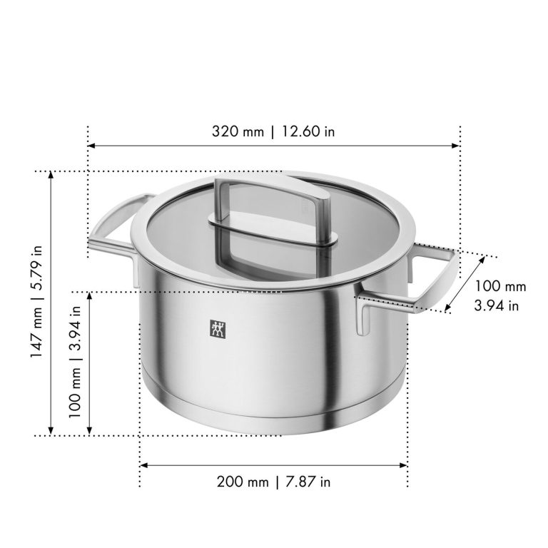 63091 – Zwilling Vitality Stew pot 20cm – Dimensions