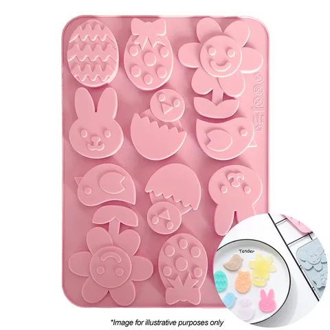 Easter Flower Asst Silicone