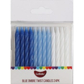 GoBake Twist Blue Ombre Candles