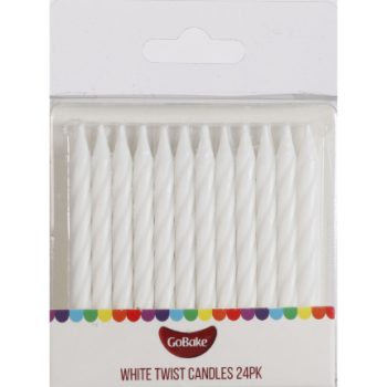 GoBake Twist White Candles