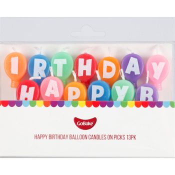 GoBake Happy Birthday Balloon Candles