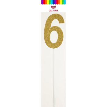 GoBake Paper Cake Topper Gold 6