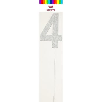 GoBake Paper Cake Topper Silver 4