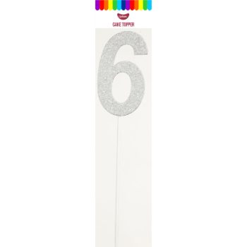 GoBake Paper Cake Topper Silver 6