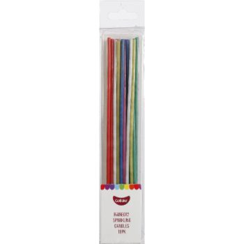 GoBake Rainbow Sparkling Candles Pack of 18