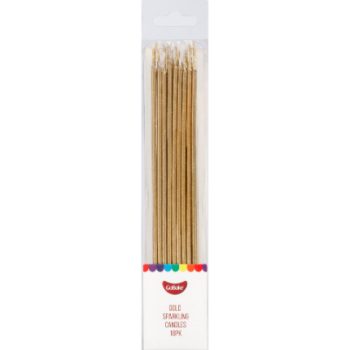 GoBake Gold Sparkling Candles Pack of 18