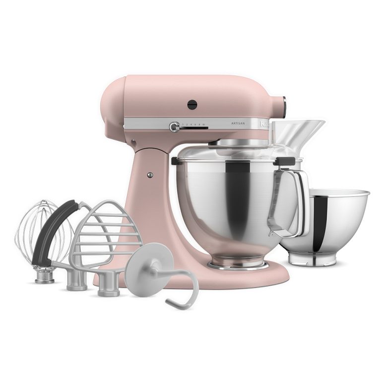 KitchenAid Artisan KSM195 Stand Mixer Feathered Pink Inclusions