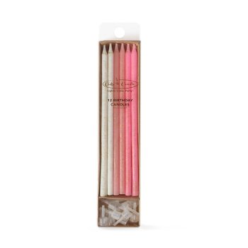 Cake & Candle Pink Glitter Cake Candles