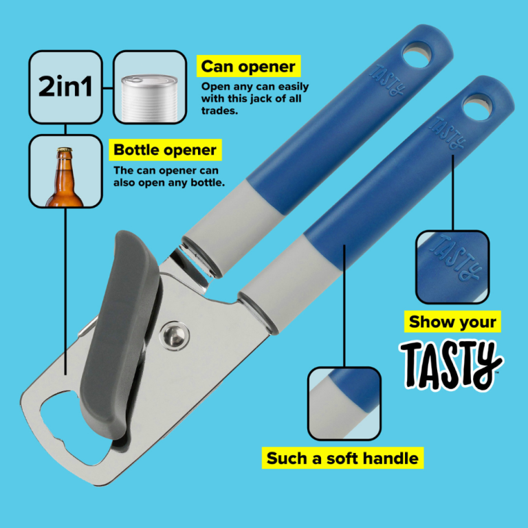 Zyliss Safe Edge Manual Can Opener - Lock and Unlock Safety