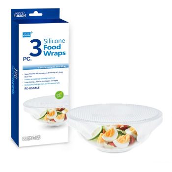 Grand Fusion Silicone Food Wraps XL 3 Pack