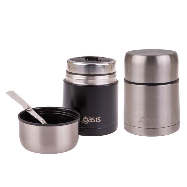 Oasis Insulated Stainless Steel Food Flask With Spoon 600ml
