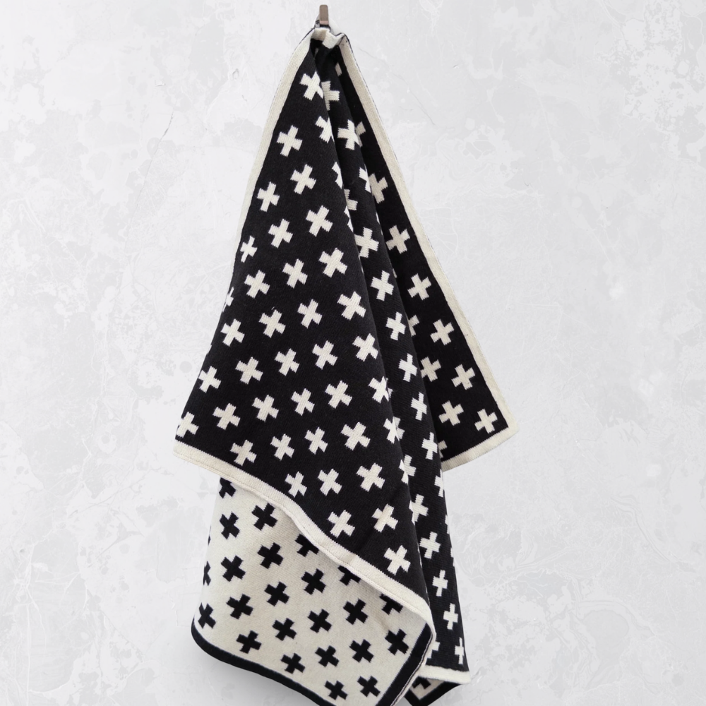 Ecovask ‘The Ultimate Tea Towel’ Plus Monochrome 60x40cm (2)