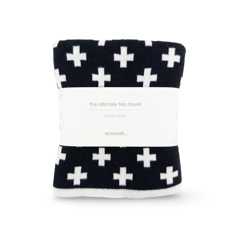 Ecovask ‘The Ultimate Tea Towel’ Plus Monochrome 60x40cm