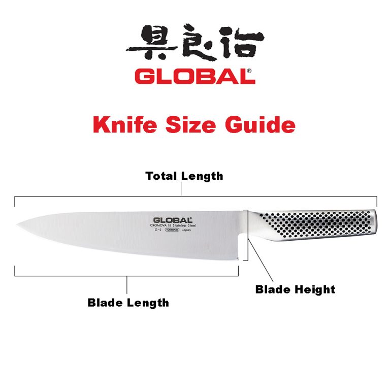 GLOBAL Knife Size Guide