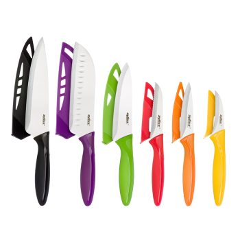 Zyliss Stainless Steel Knife Set of 6 with Sheaths