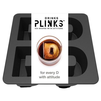 DrinksPlinks Ice Cube Tray Letter D