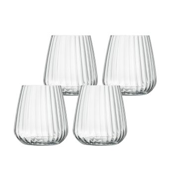 Luigi Bormioli Optica Stemless 450ml Set of 4
