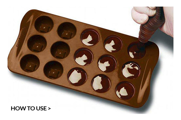 Silikomart 'Easy Choc' Silicone Chocolate Mold, Choco Flame