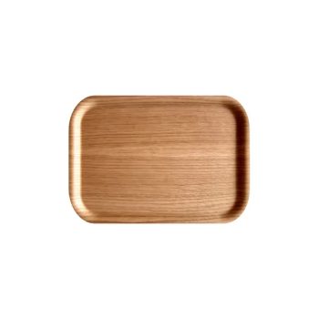 Atiya Rectangle Beechwood Tray Oak 27x20cm