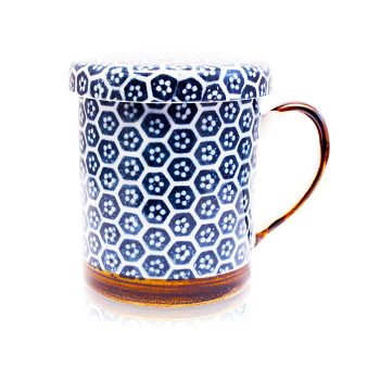 Blue Honeycomb Infuser Mug 350ml