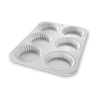 USA PAN Mini Fluted Tart Pan 6 Holes