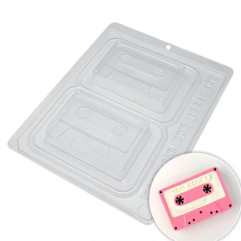 BWB Cassette Tape 3 Piece Chocolate Mould