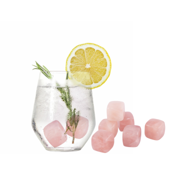 Avanti Quartz Rose Quartz Gin & Wine Stones Set of 6