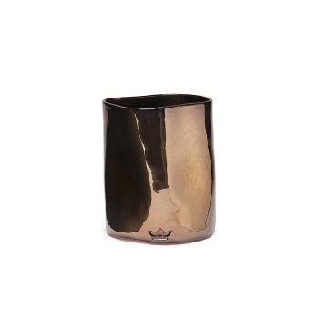 DutchDeluxes Ceramic Dented Utensil Crock Platinum 2.25L