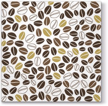 PAW Decor Lunch Napkins 33cm Aroma Coffee Pack of 20