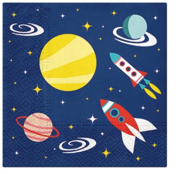 PAW Decor Lunch Napkins 33cm Space Pack of 20