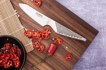 Global GS-97 Oriental Cook's Knife 10cm cutting chillies