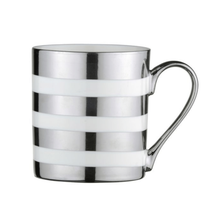 MUG1660-4 400ml Stripe platinum