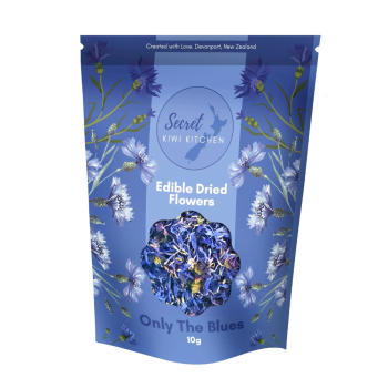 Secret Kiwi Kitchen Edible Dried Flowers Pouch 10g Only the Blues